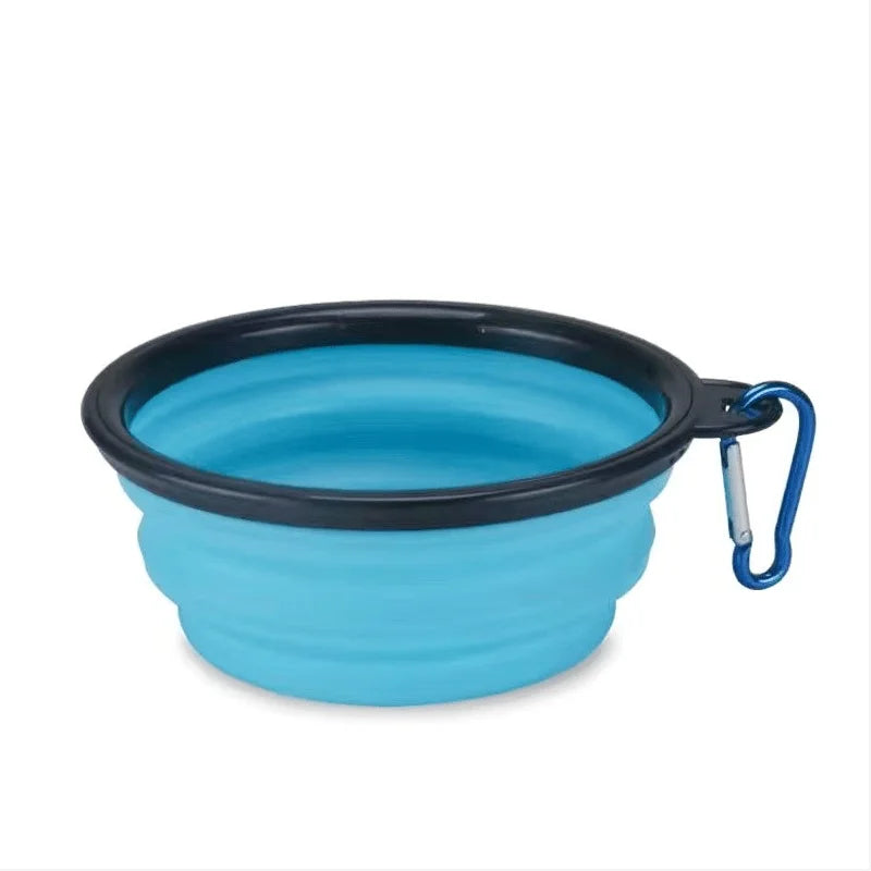 Faltbare Silikon-Reiseschale für Hunde & Katzen – Tragbare Futter- & Wasserschale