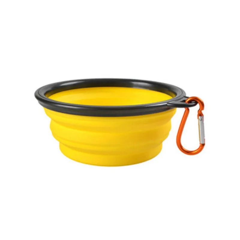 Faltbare Silikon-Reiseschale für Hunde & Katzen – Tragbare Futter- & Wasserschale