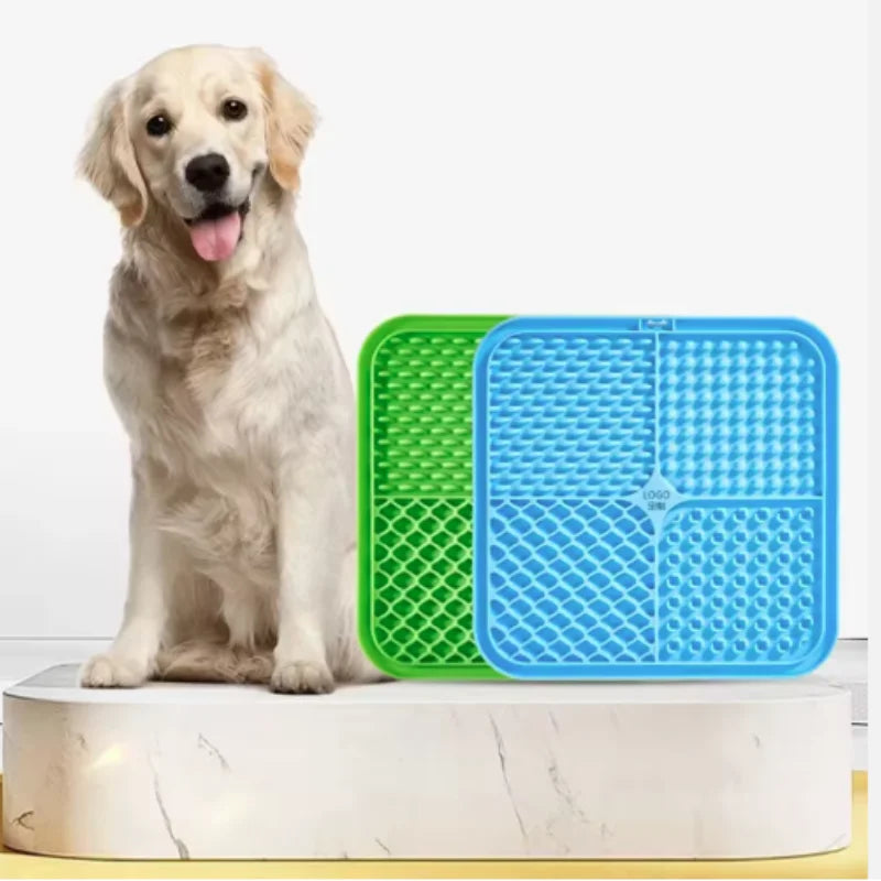 Silikon Schleckmatte für Hunde – Slow-Feeding Napf & Trainingshilfe