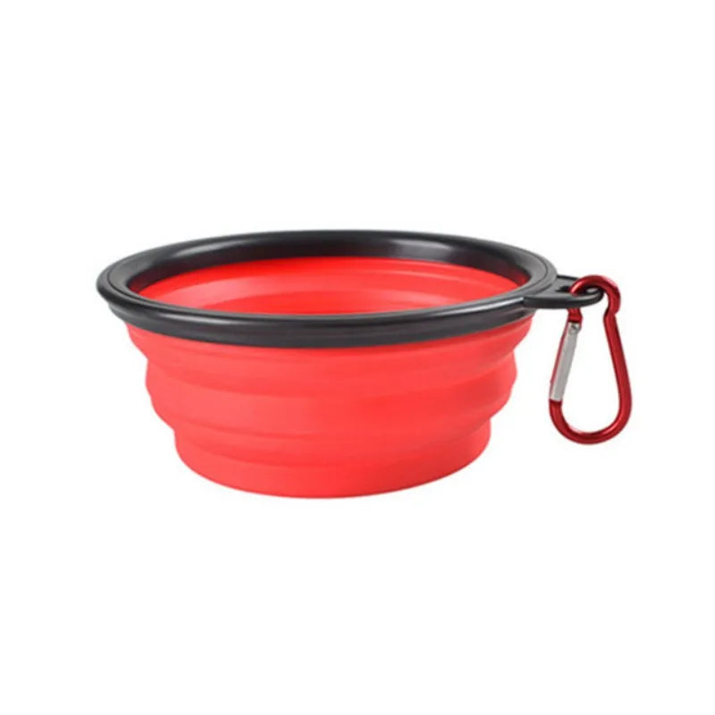 Faltbare Silikon-Reiseschale für Hunde & Katzen – Tragbare Futter- & Wasserschale