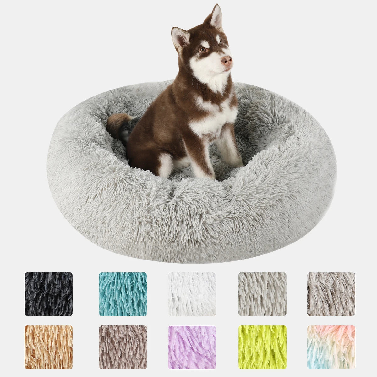 🐾 Kuschelbett für Hunde & Katzen – warm, weich & rutschfest