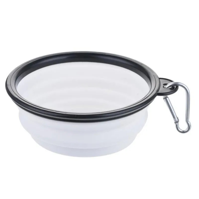 Faltbare Silikon-Reiseschale für Hunde & Katzen – Tragbare Futter- & Wasserschale