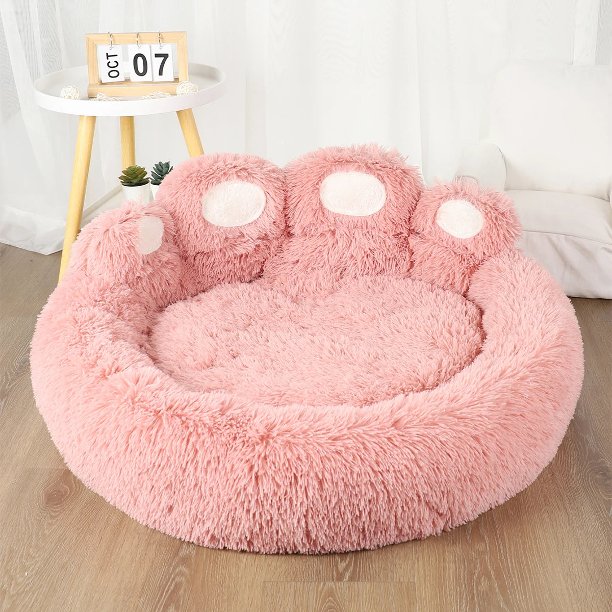 Fluffiges Plüsch-Hundebett – Sofa, Körbchen & Kissen für Hunde und Katzen