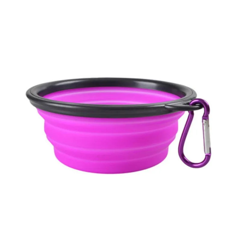 Faltbare Silikon-Reiseschale für Hunde & Katzen – Tragbare Futter- & Wasserschale