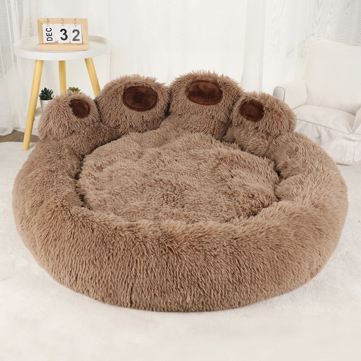 Fluffiges Plüsch-Hundebett – Sofa, Körbchen & Kissen für Hunde und Katzen