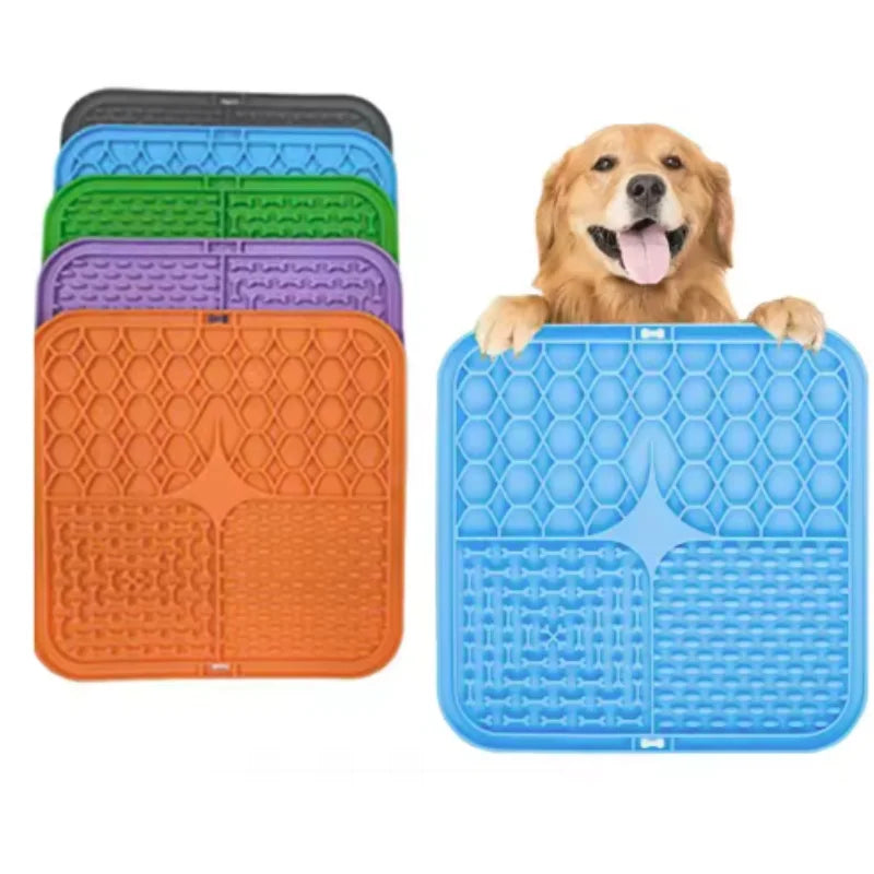 Silikon Schleckmatte für Hunde – Slow-Feeding Napf & Trainingshilfe