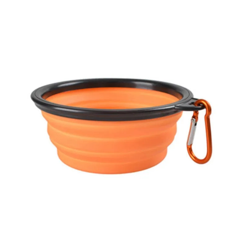 Faltbare Silikon-Reiseschale für Hunde & Katzen – Tragbare Futter- & Wasserschale