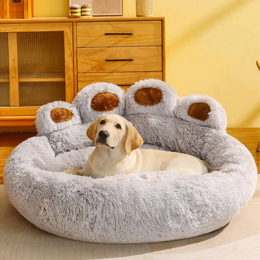 Fluffiges Plüsch-Hundebett – Sofa, Körbchen & Kissen für Hunde und Katzen